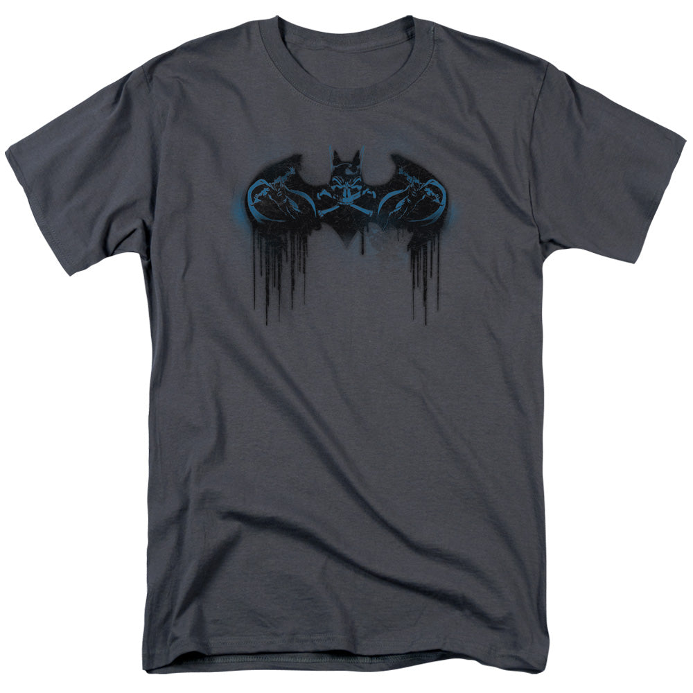Batman Comics Run Away Men's 18/1 Cotton Short-Sleeve T-Shirt
