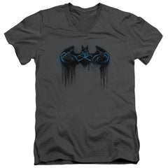Batman Comics Run Away Men's 30/1 Cotton Slim V-Neck T-Shirt