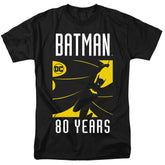 Batman Comics Silhouette Men's 18/1 Cotton Short-Sleeve T-Shirt
