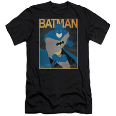 Batman Comics Simple Bm Poster Men's Ultra-Soft 30/1 Cotton Slim Short-Sleeve T-Shirt