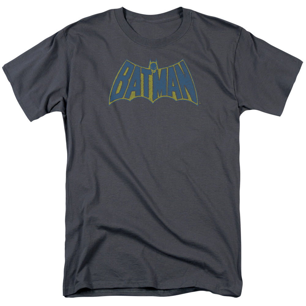 Batman Comics Sketch Logo Men's 18/1 Cotton Short-Sleeve T-Shirt