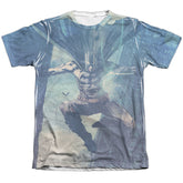 Batman Comics Skyscrapers Men's Regular Fit Poly Cotton Short-Sleeve T-Shirt