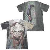 Batman Comics Smile (Front/Back Print) Men's Regular Fit Poly Cotton Short-Sleeve T-Shirt