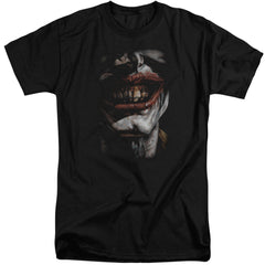 Batman Comics Smile Of Evil Men's 18/1 Tall Cotton Short-Sleeve T-Shirt