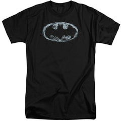 Batman Comics Smoke Signal Men's 18/1 Tall Cotton Short-Sleeve T-Shirt