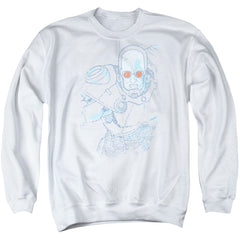 Batman Comics Snowblind Freeze Men's Crewneck 50 50 Poly Long-Sleeve T-Shirt