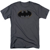 Batman Comics Spray Paint Logo Men's 18/1 Cotton Short-Sleeve T-Shirt