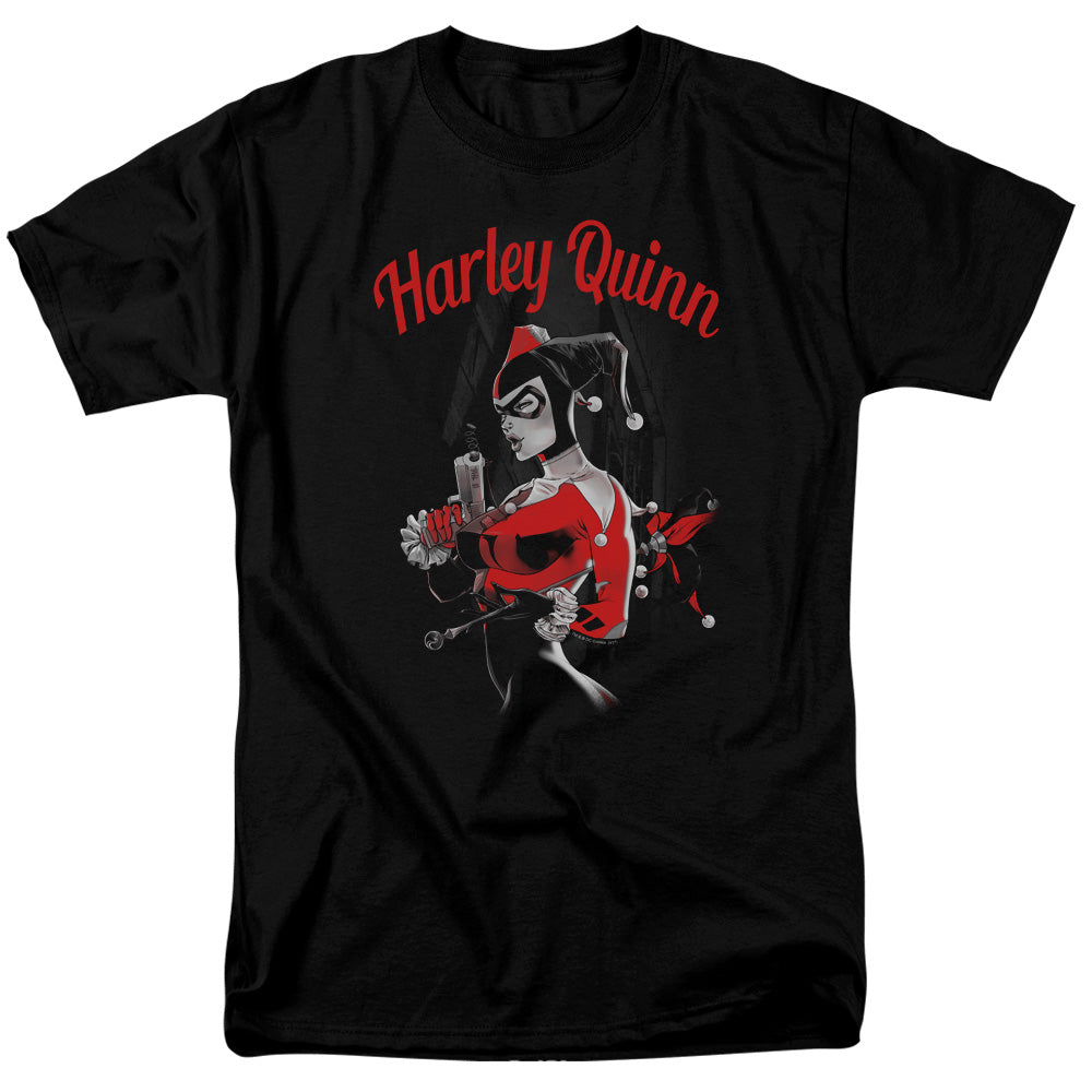 Batman Comics Spring Gun Men's 18/1 Cotton Short-Sleeve T-Shirt