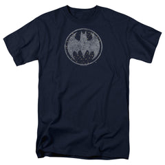 Batman Comics Starry Night Shield Men's 18/1 Cotton Short-Sleeve T-Shirt
