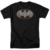 Batman Comics Steel Fire Shield Men's 18/1 Cotton Short-Sleeve T-Shirt