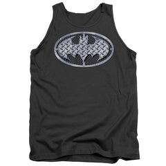 Batman Comics Steel Mesh Shield Men's 18/1 Cotton Tank Top