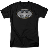 Batman Comics Steel Wall Shield Men's 18/1 Cotton Short-Sleeve T-Shirt