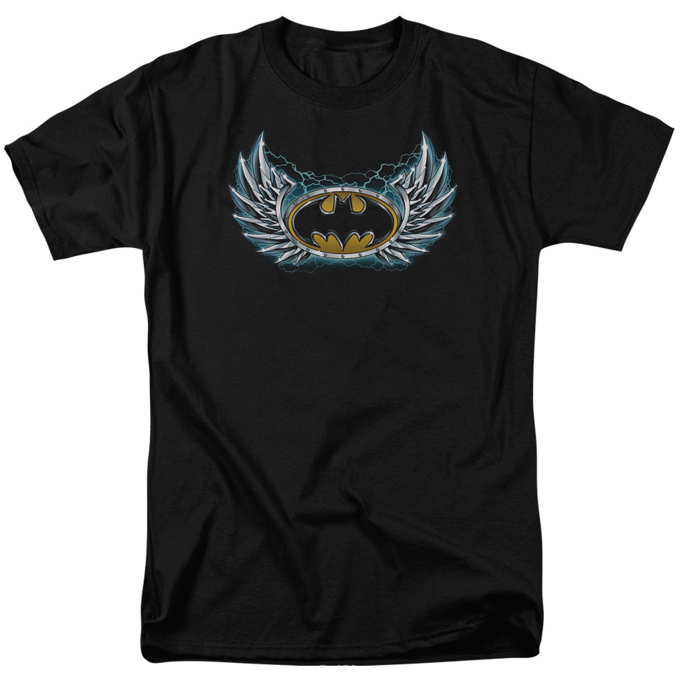 Batman Comics Steel Wings Logo Men's 18/1 Cotton Short-Sleeve T-Shirt