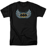 Batman Comics Steel Wings Logo Men's 18/1 Cotton Short-Sleeve T-Shirt
