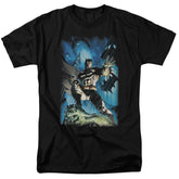 Batman Comics Stormy Dark Knight Men's 18/1 Cotton Short-Sleeve T-Shirt