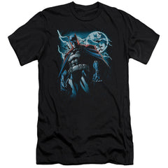Batman Comics Stormy Knight Men's Ultra-Soft 30/1 Cotton Slim Short-Sleeve T-Shirt