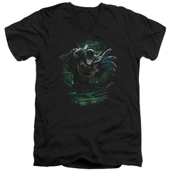 Batman Comics Surprise Men's 30/1 Cotton Slim V-Neck T-Shirt