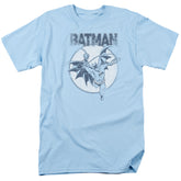 Batman Comics Swinging Bat Men's 18/1 Cotton Short-Sleeve T-Shirt