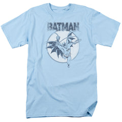 Batman Comics Swinging Bat Men's 18/1 Cotton Short-Sleeve T-Shirt