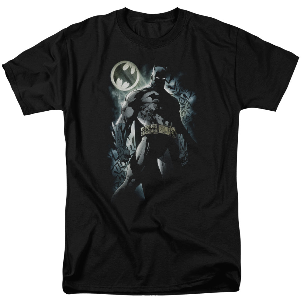Batman Comics The Knight Men's 18/1 Cotton Short-Sleeve T-Shirt
