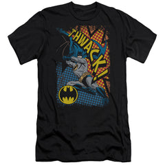 Batman Comics Thwack Men's Ultra-Soft 30/1 Cotton Slim Short-Sleeve T-Shirt