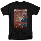 Batman Comics Two Faces Men's 18/1 Cotton Short-Sleeve T-Shirt