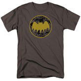 Batman Comics Vintage Symbol Collage Men's 18/1 Cotton Short-Sleeve T-Shirt