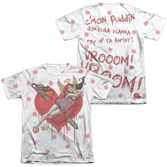 Batman Comics Vroom (Front/Back Print) Men's Regular Fit Poly Cotton Short-Sleeve T-Shirt