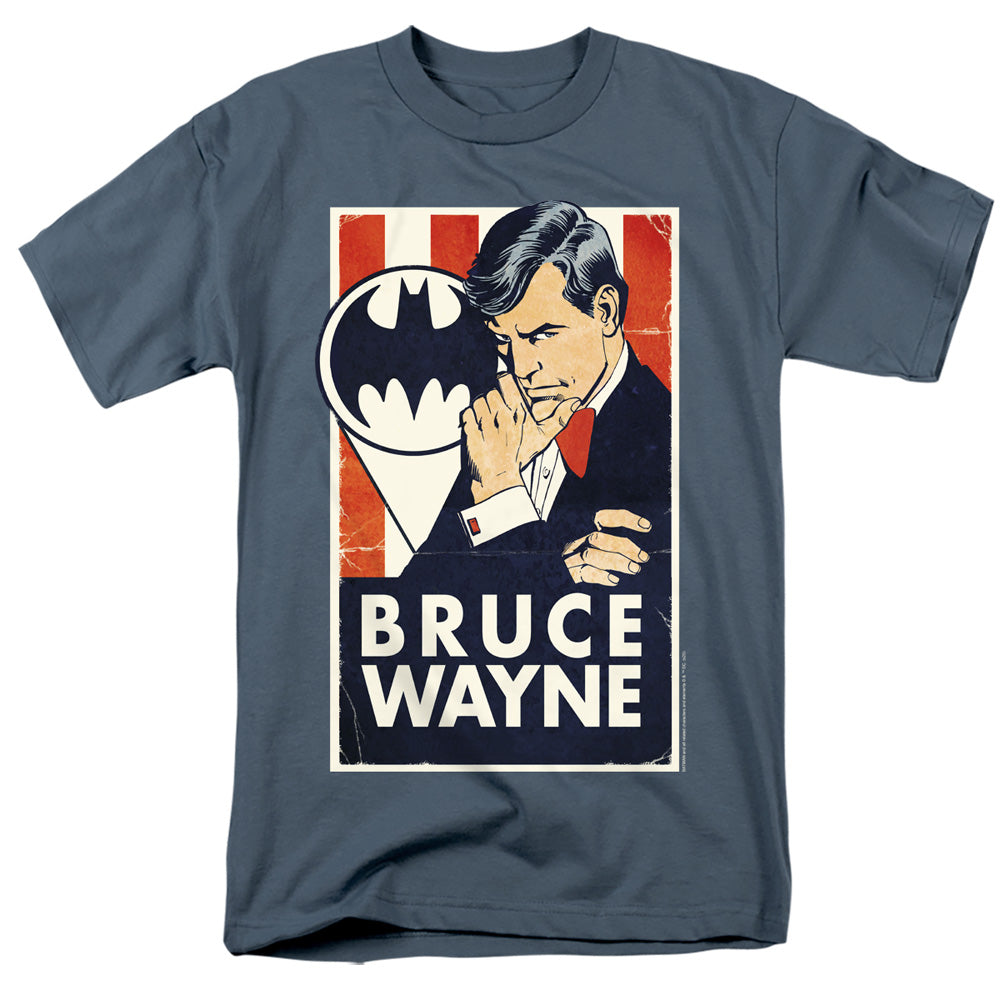 Batman Comics Wayne For President Men's 18/1 Cotton Short-Sleeve T-Shirt