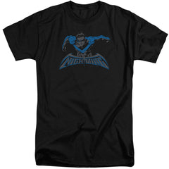 Batman Comics Wing Of The Night Men's 18/1 Tall Cotton Short-Sleeve T-Shirt
