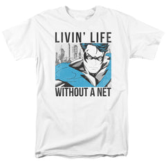 Batman Comics Without A Net Men's 18/1 Cotton Short-Sleeve T-Shirt