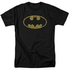 Batman Comics Word Logo Men's 18/1 Cotton Short-Sleeve T-Shirt
