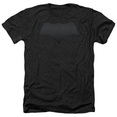 Batman v Superman Batman Logo Men's 30/1 Heather 60 40 Poly Short-Sleeve T-Shirt