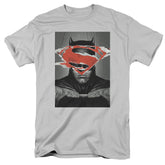 Batman v Superman Batman Poster Men's 18/1 Cotton Short-Sleeve T-Shirt
