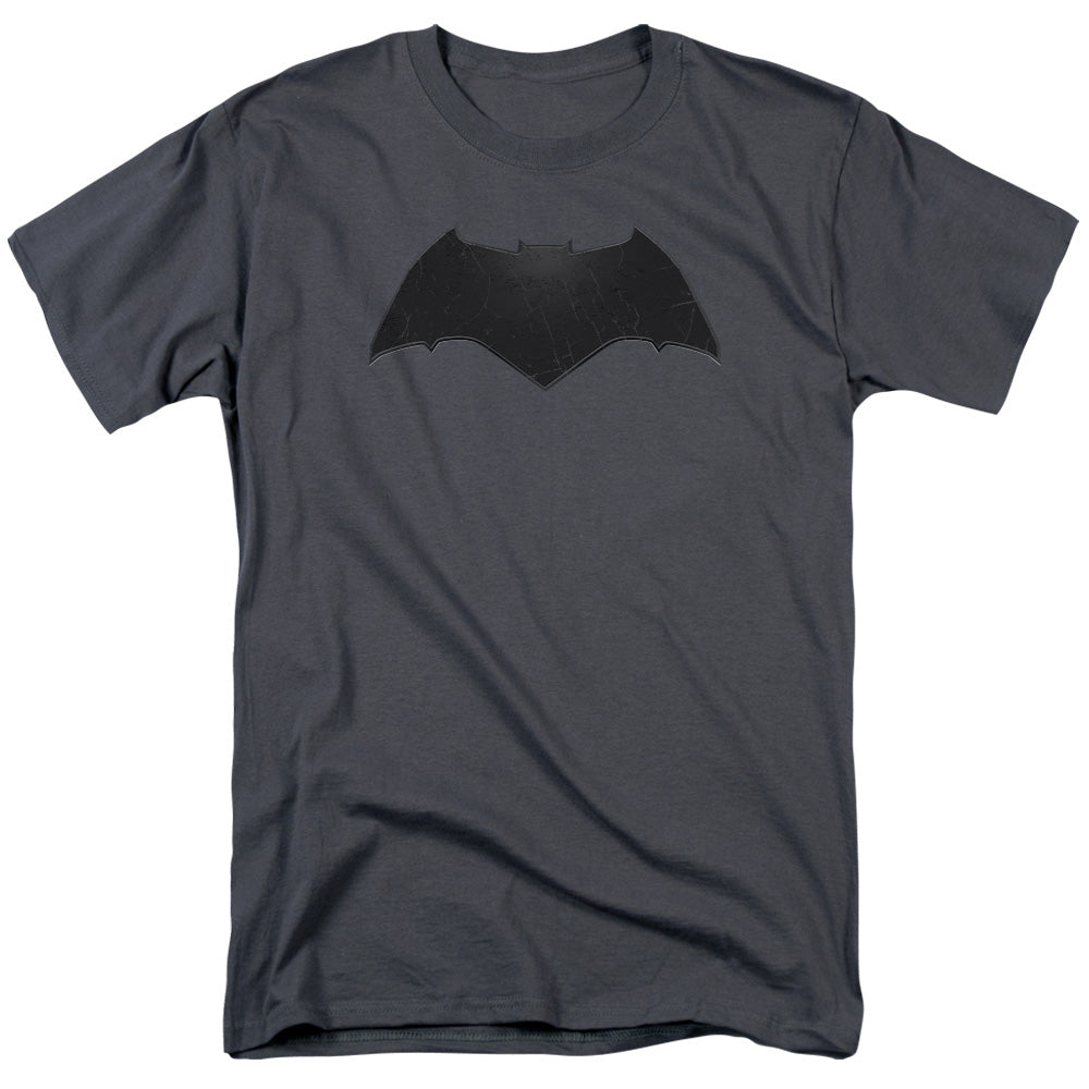 Batman v Superman Beveled Bat Logo Men's 18/1 Cotton Short-Sleeve T-Shirt