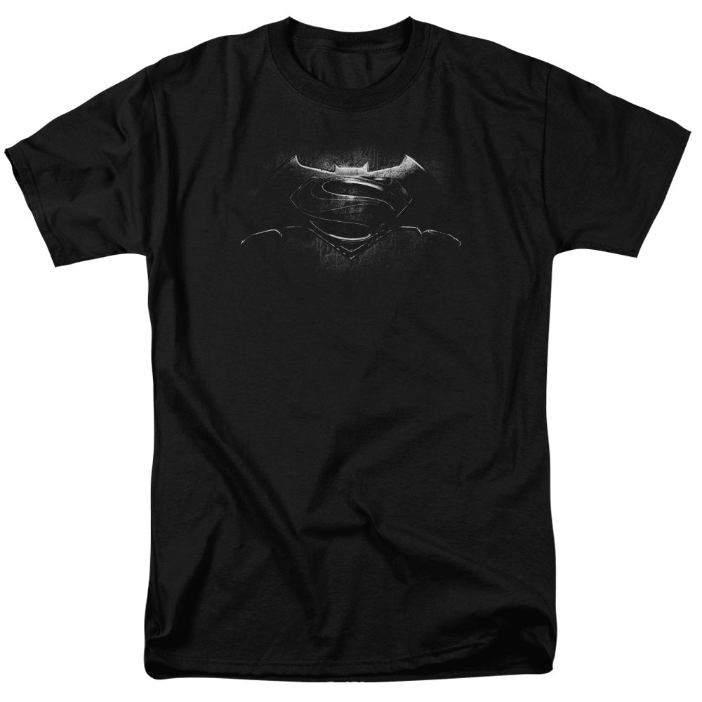 Batman v Superman Bw Logo Men's 18/1 Cotton Short-Sleeve T-Shirt