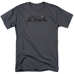 Batman v Superman Cityscape Logo Men's 18/1 Cotton Short-Sleeve T-Shirt