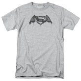 Batman v Superman Cityscape Logo Men's 18/1 Cotton Short-Sleeve T-Shirt