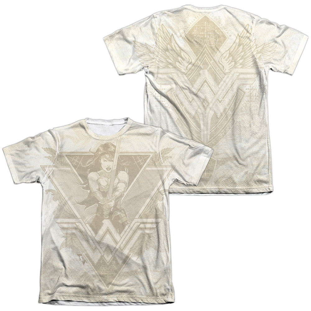 Batman v Superman Greek Goddess (Front/Back Print) Men's Regular Fit Poly Cotton Short-Sleeve T-Shirt