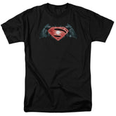 Batman v Superman Industrial Logo Men's 18/1 Cotton Short-Sleeve T-Shirt