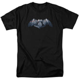 Batman v Superman Plated Bat Logo Men's 18/1 Cotton Short-Sleeve T-Shirt