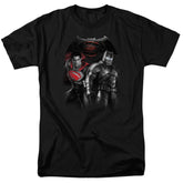Batman v Superman Stand Off Men's 18/1 Cotton Short-Sleeve T-Shirt