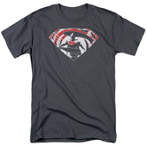 Batman v Superman Super Splatter Logo Men's 18/1 Cotton Short-Sleeve T-Shirt