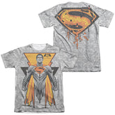 Batman v Superman Super Tech Sub (Front/Back Print) Men's Regular Fit Poly Cotton Short-Sleeve T-Shirt