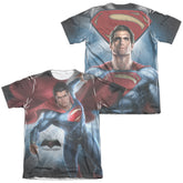 Batman v Superman Superman Light (Front/Back Print) Men's Regular Fit Poly Cotton Short-Sleeve T-Shirt