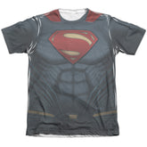 Batman v Superman Superman Uniform Men's Regular Fit Poly Cotton Short-Sleeve T-Shirt
