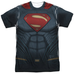Batman v Superman Superman Uniform Men's Regular Fit Polyester Short-Sleeve T-Shirt