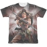 Batman v Superman Wonder Woman Light Men's Regular Fit Poly Cotton Short-Sleeve T-Shirt