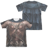 Batman v Superman Wonder Woman Uniform (Front/Back Print) Men's Regular Fit Poly Cotton Short-Sleeve T-Shirt