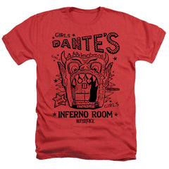 Beetlejuice Dantes Inferno Room Men's 30/1 Heather 60 40 Poly Short-Sleeve T-Shirt